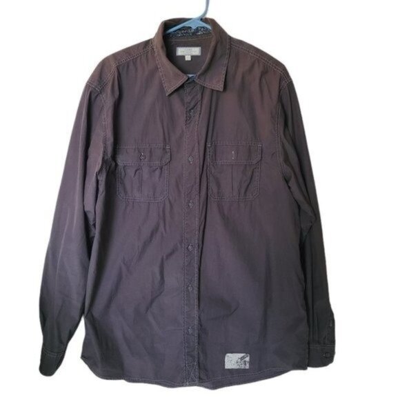 Old Navy Gray Long Sleeve Button Down Shirt L - Picture 3 of 15